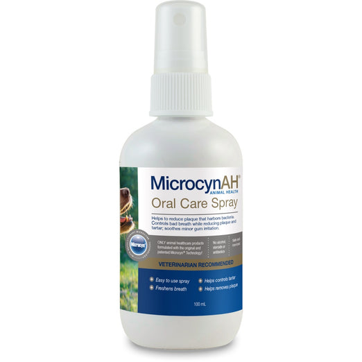 MicrocynAH Oral Care Spray For Pets 3oz - Kohepets