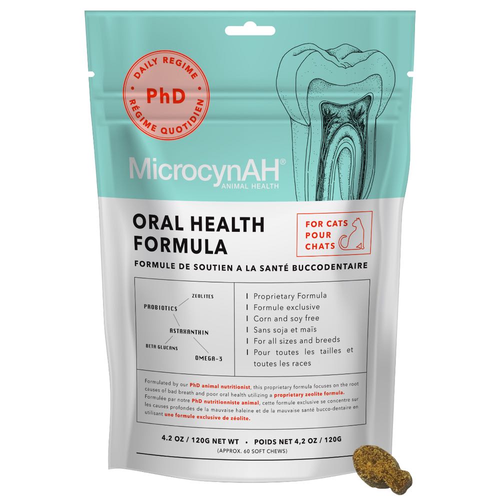 MicrocynAH Oral Health Formula Cat Treats 120g - Kohepets