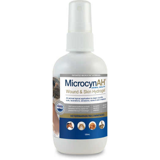 MicrocynAH Wound & Skin Care Hydrogel Spray For Pets 4oz - Kohepets