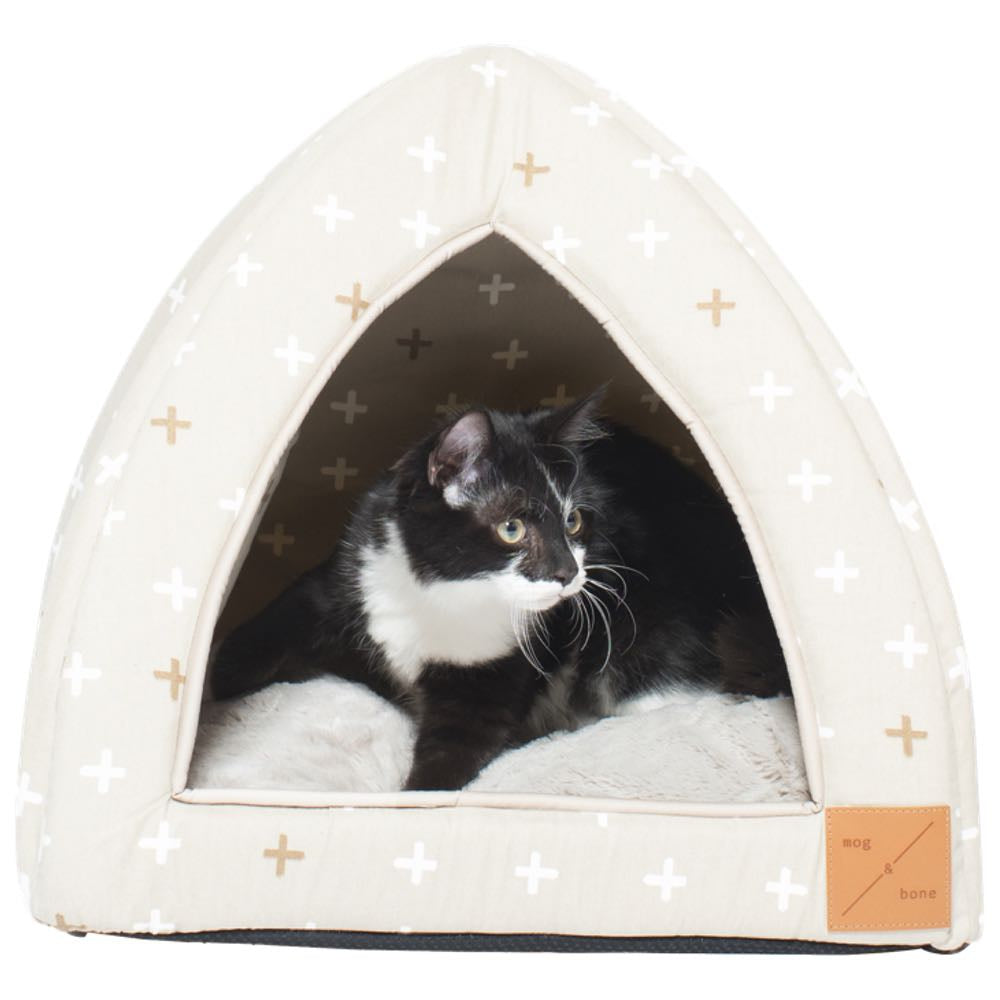 Mog & Bone Cat Igloo - Oatmeal Cross - Kohepets