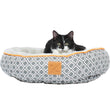 Mog & Bone Four Seasons Reversible Cat Bed - Grey Ikat - Kohepets