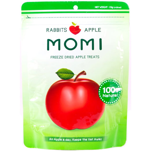 Momi Freeze Dried Apple Rabbit Treats 15g - Kohepets