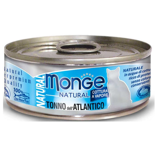 Monge Natural Atlantic Tuna Canned Cat Food 80g - Kohepets