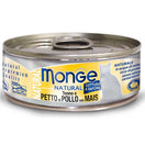 Monge Natural Tuna & Chicken With Corn Canned Cat Food 80g