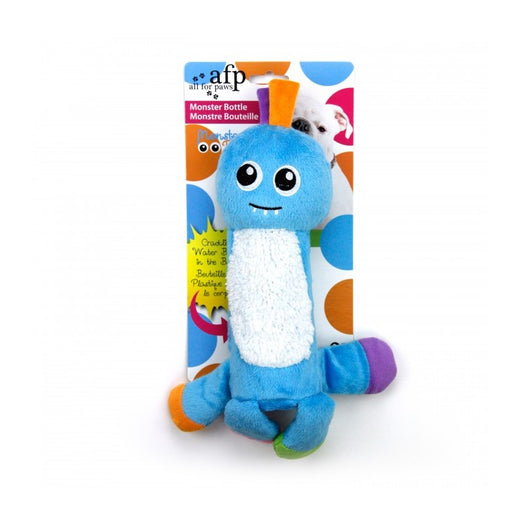All For Paws Monster Plush Bottle Assorted Dog Toy - Kohepets