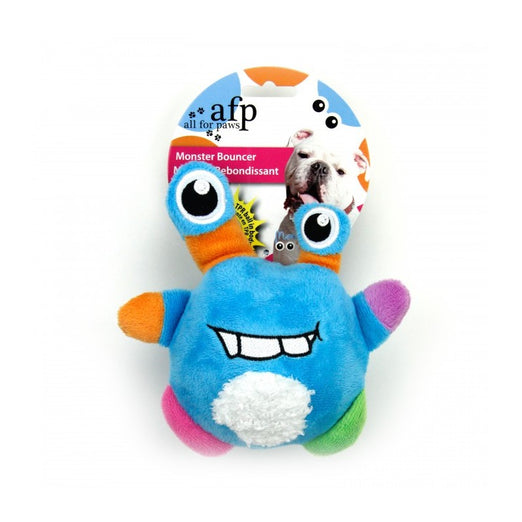 All For Paws Monster Plush Bouncer Assorted Dog Toy - Kohepets