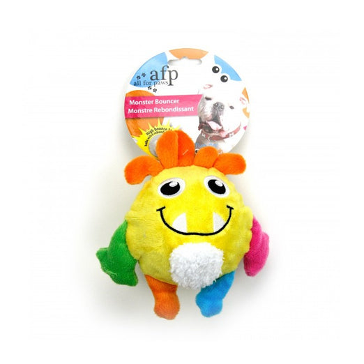 All For Paws Monster Plush Bouncer Assorted Dog Toy - Kohepets