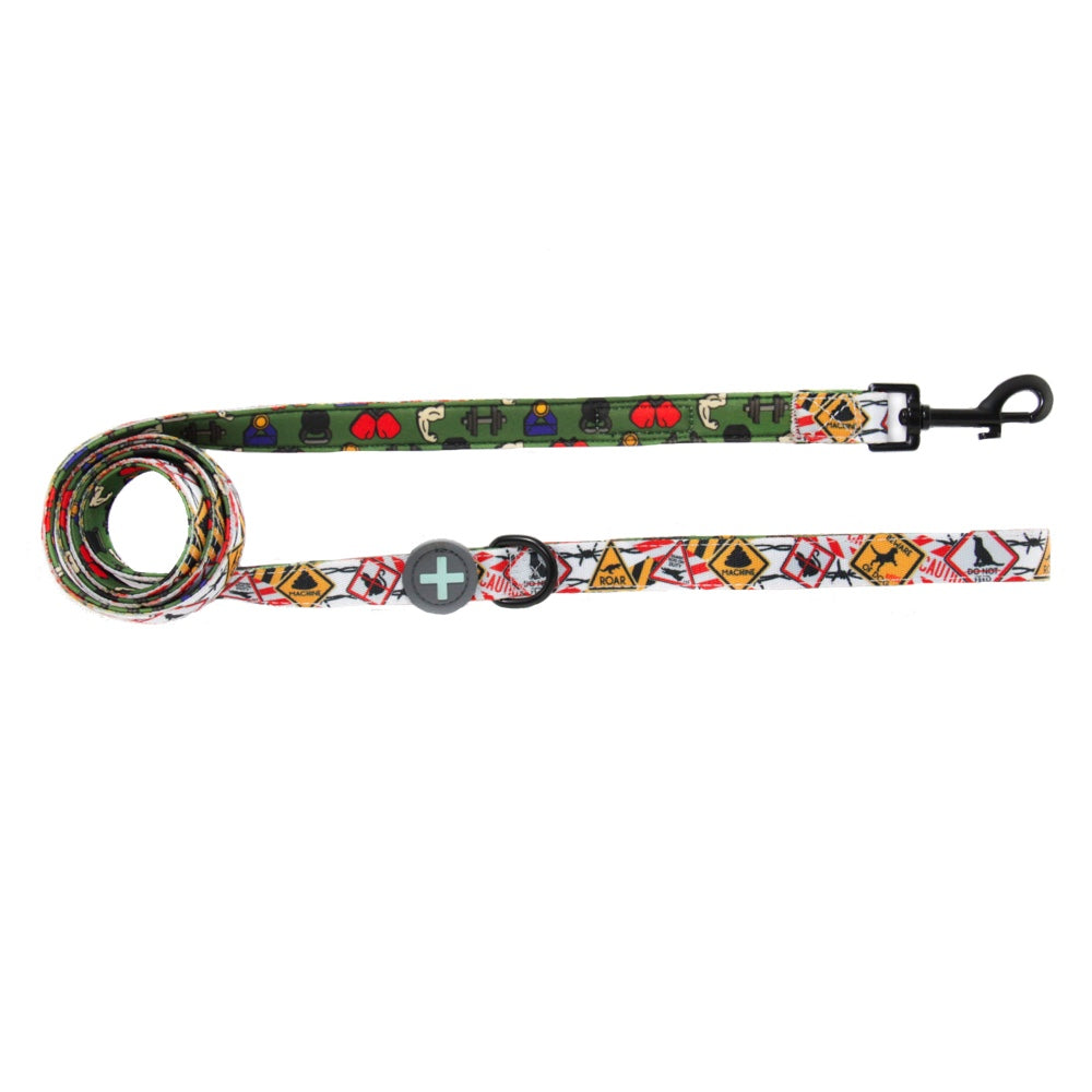 Moo+Twig Barbed Bells Two-Faced Neoprene Handle Dog Leash - Kohepets