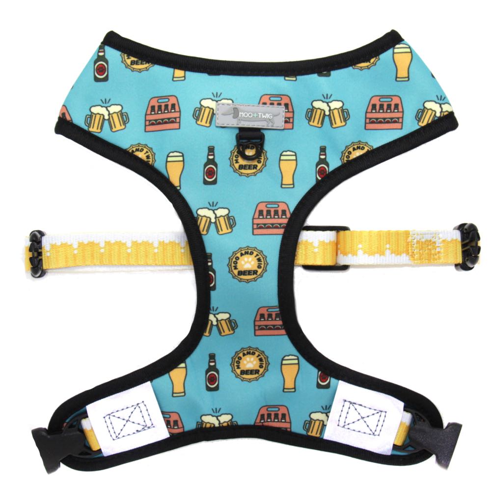 Moo+Twig Boy's Night Reversible Dog Harness - Kohepets