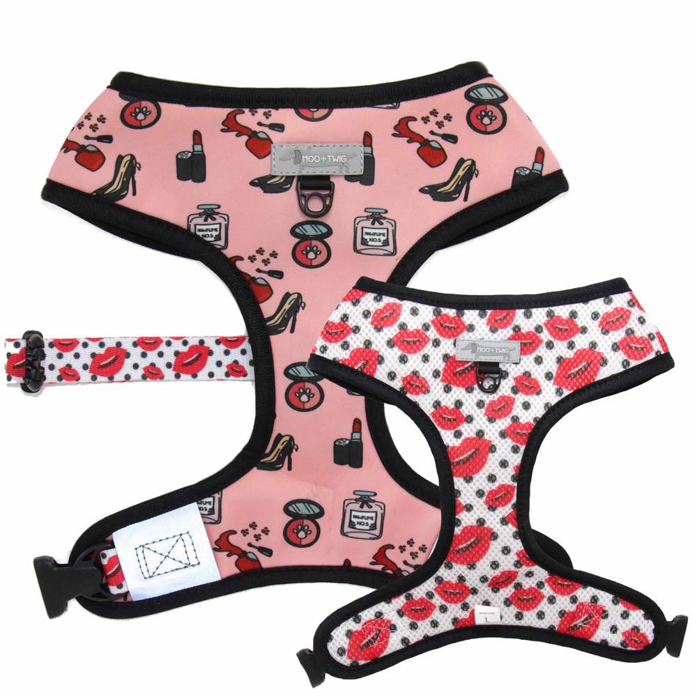 Moo+Twig Destructive Diva Reversible Dog Harness - Kohepets