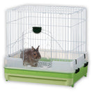 Marukan Rabbit Cage With Pull Out Tray In Green