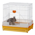 Marukan Rabbit Cage With Pull Out Tray In Orange - Kohepets