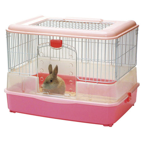 Marukan Rabbit Cage In Pink - Kohepets