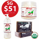 Muddy Paws Organic Virgin Coconut Oil 500ml + Coco Chips + Madre de Cacao Soap