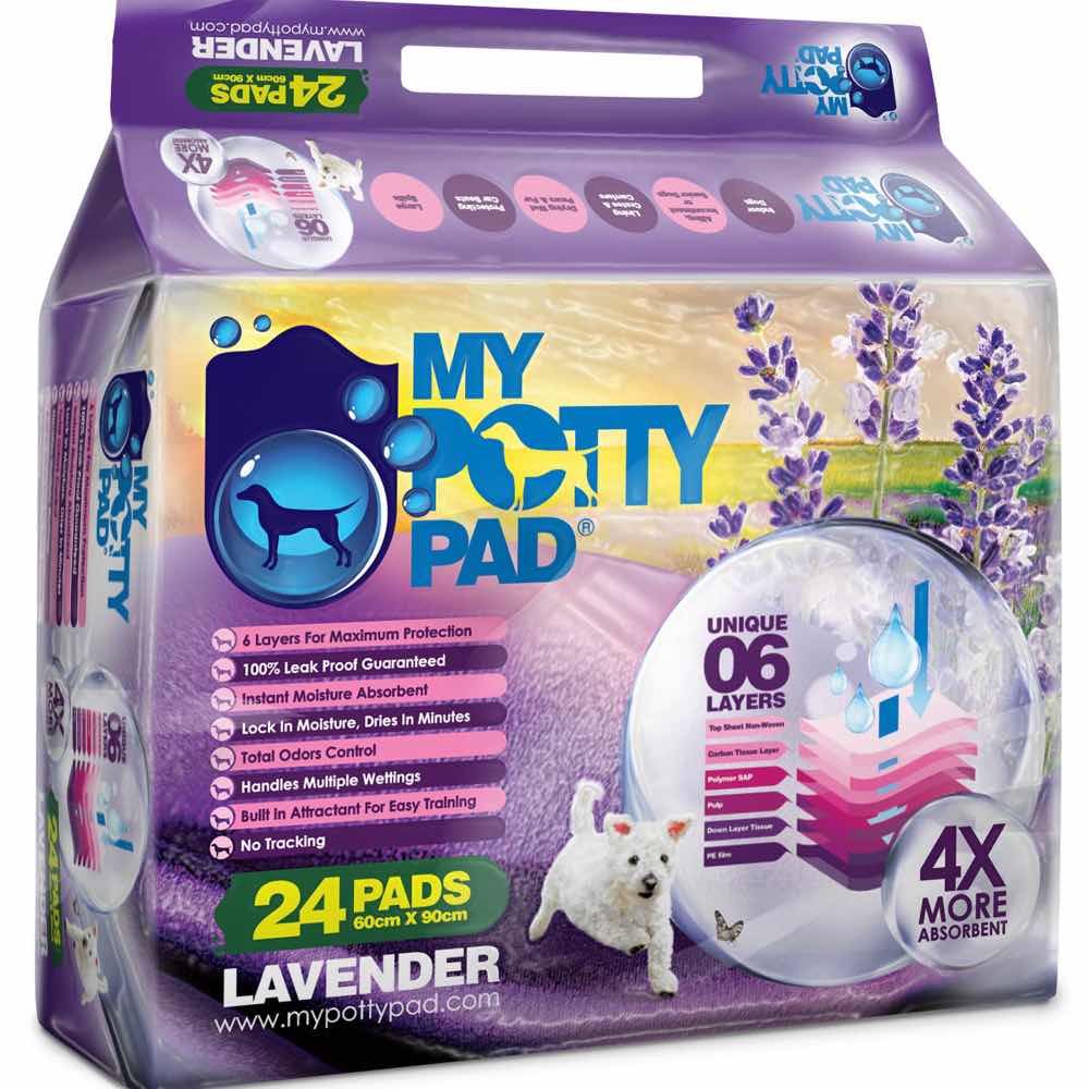 BUY 3 GET 1 FREE: My Potty Pad Lavender Pee Pad For Dogs - Kohepets