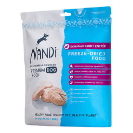 Nandi Savannah Rabbit Entree Grain-Free Freeze-Dried Dog Food 400g - Kohepets