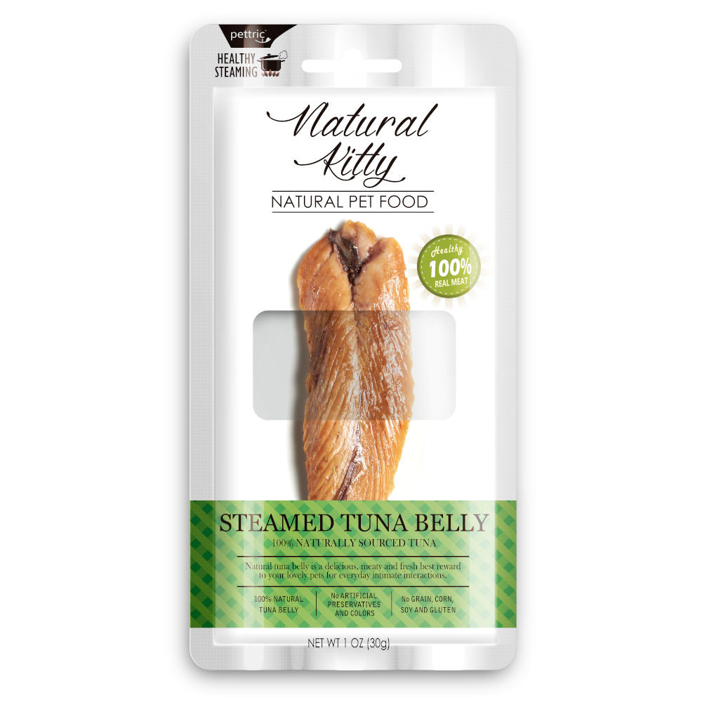 Natural Kitty Original Steamed Tuna Belly Cat Treat 30g - Kohepets