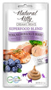 25% OFF: Natural Kitty Superfood Blend Tuna, Salmon & Blueberry Creamy Liquid Cat Treats 48g