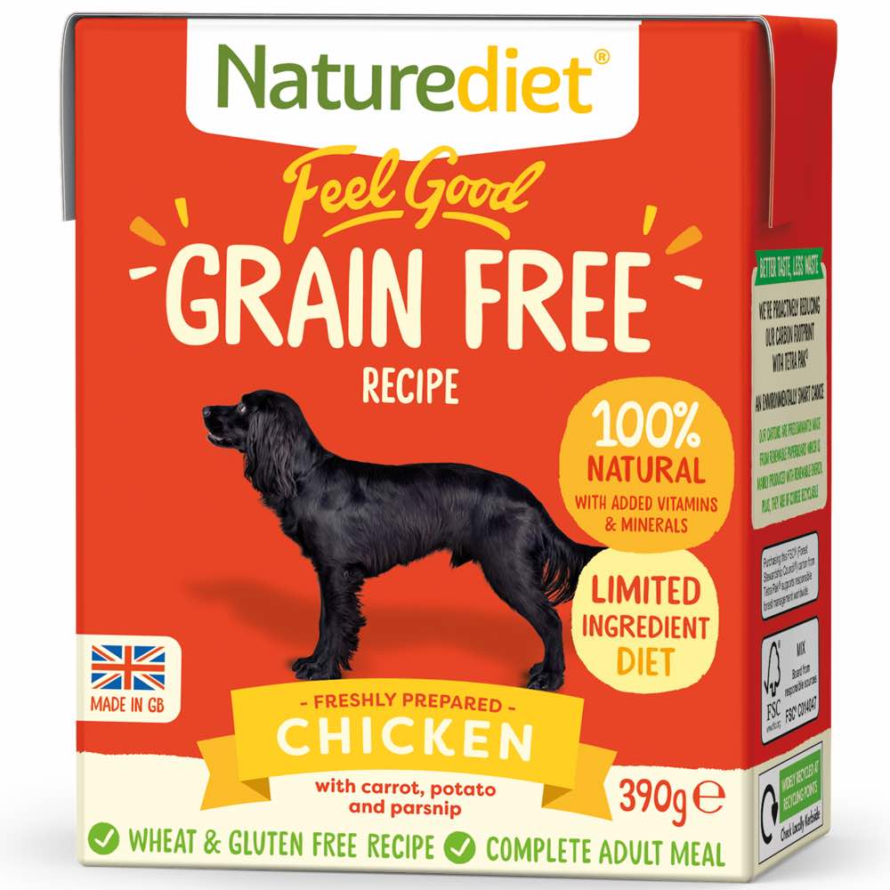 Naturediet Feel Good Grain Free Chicken Wet Dog Food 390g - Kohepets
