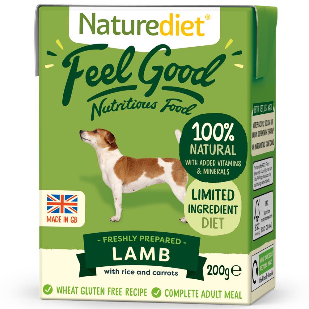 Naturediet Feel Good Lamb Wet Dog Food 200g - Kohepets