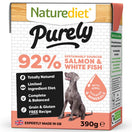 Naturediet Purely Salmon & White Fish Grain Free Wet Dog Food 390g