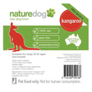 NatureDog Prey Model Raw Kangaroo Frozen Dog Food 1kg