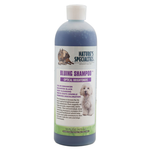 Nature's Specialties Bluing Shampoo With Optical Brighteners For Pets 16oz - Kohepets