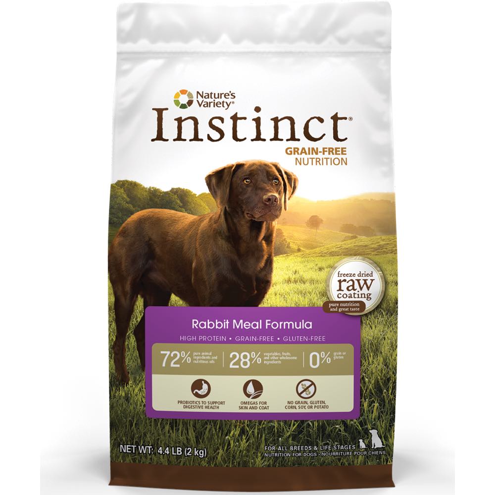 Nature's Variety Instinct Rabbit Meal Grain Free Dry Dog Food 4.4lb - Kohepets