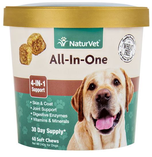 10% OFF: NaturVet All-In-One Soft Chew Cup 60 count - Kohepets