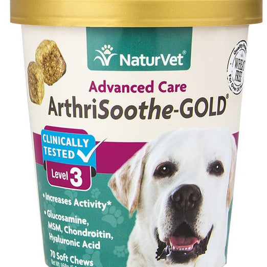 NaturVet ArthriSoothe-GOLD Level 3 Soft Chew Cup 70 count - Kohepets