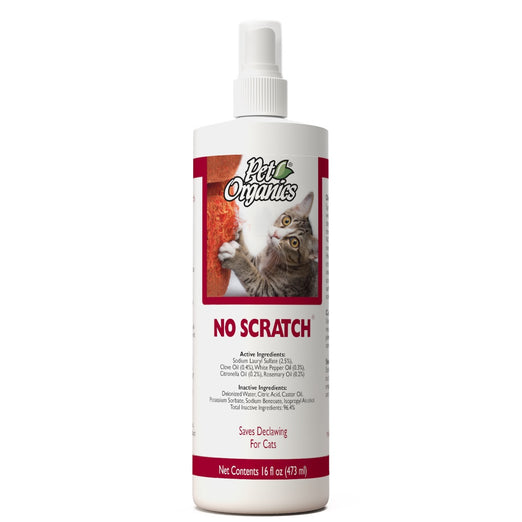 NaturVet Pet Organics No Scratch Spray For Cats 473ml - Kohepets