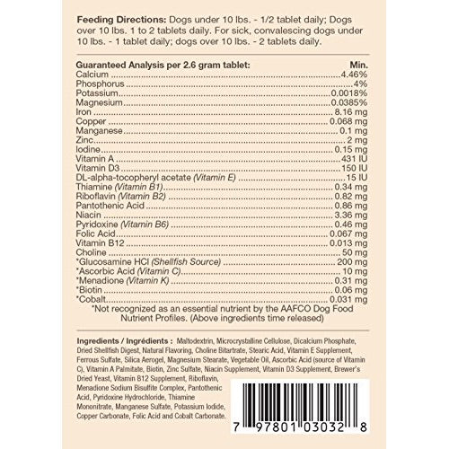 20% OFF: NaturVet VitaPet™ SENIOR Daily Vitamins Plus Glucosamine Chewable Tablets 60ct - Kohepets