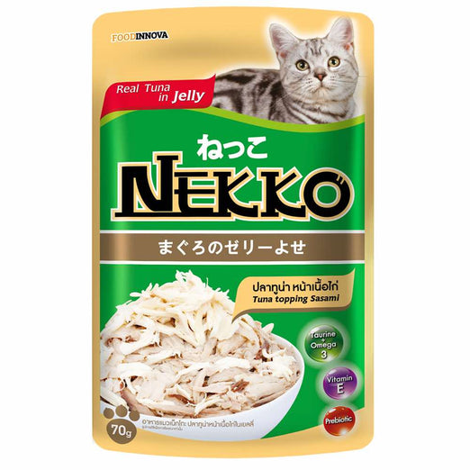 20% OFF: Nekko Tuna With Sasami Pouch Cat Food 70g - Kohepets