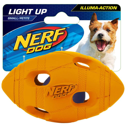 Nerf Dog LED Bash Football Light-Up Dog Toy (Small) - Kohepets