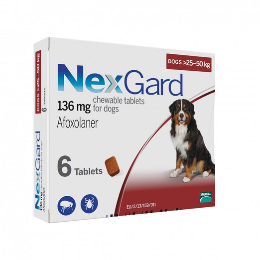 NexGard Chews For Large Dogs (25-50kg) 6ct - Kohepets
