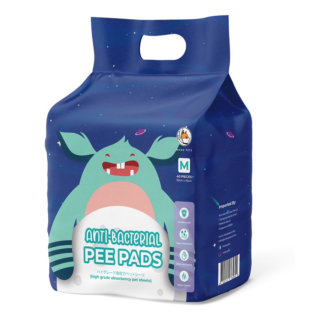 2 for $39.90: Nobu Pets Anti-Bacterial Dog Pee Pads 40pc