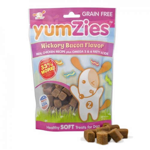 Nootie Yumzies Grain Free Soft Hickory Bacon Dog Treats 8oz - Kohepets