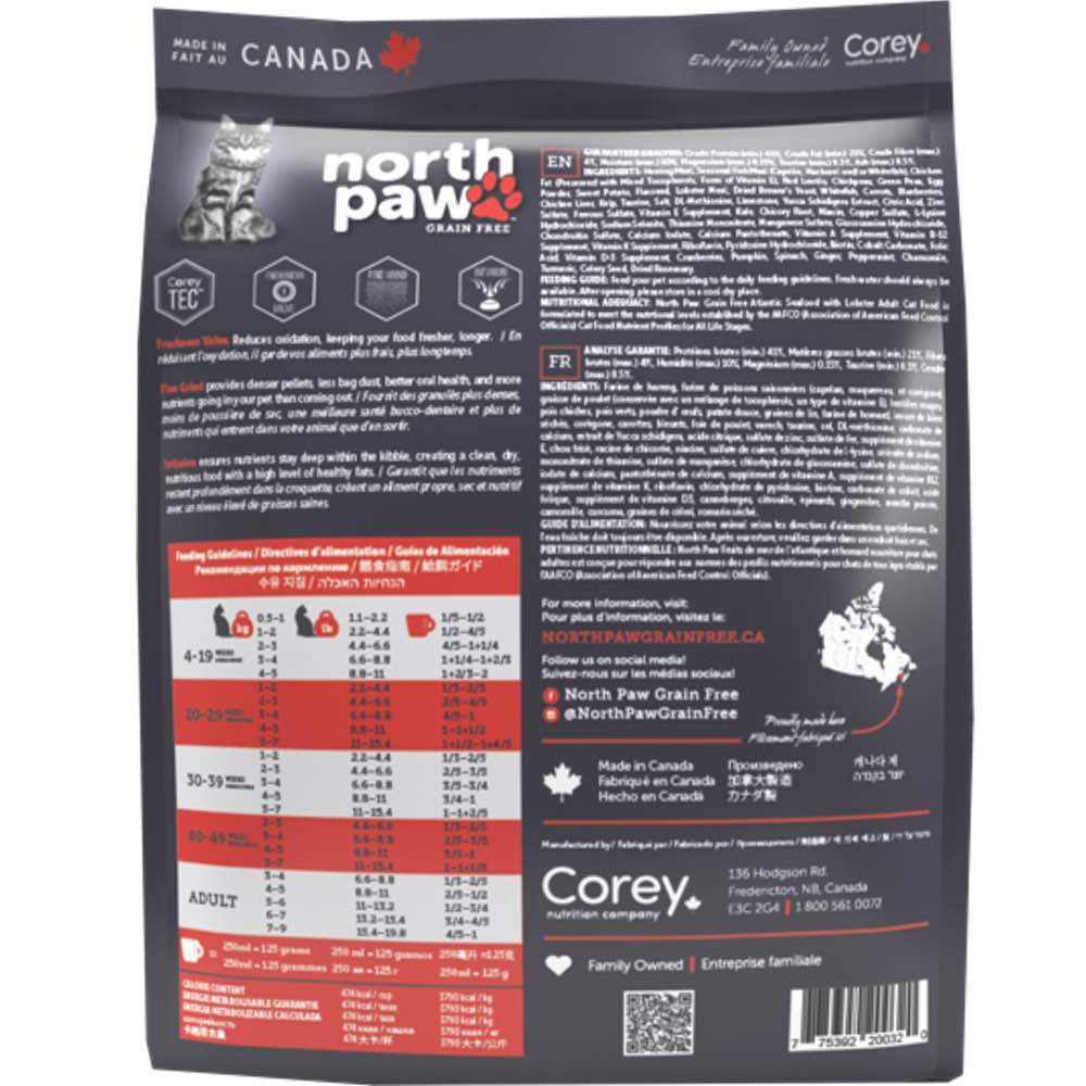'BUNDLE DEAL': North Paw Atlantic Seafood with Lobster Grain-Free Dry Cat Food - Kohepets