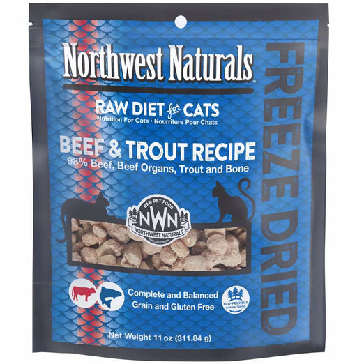25% OFF: Northwest Naturals Beef & Trout Freeze-Dried Raw Cat Food 11oz