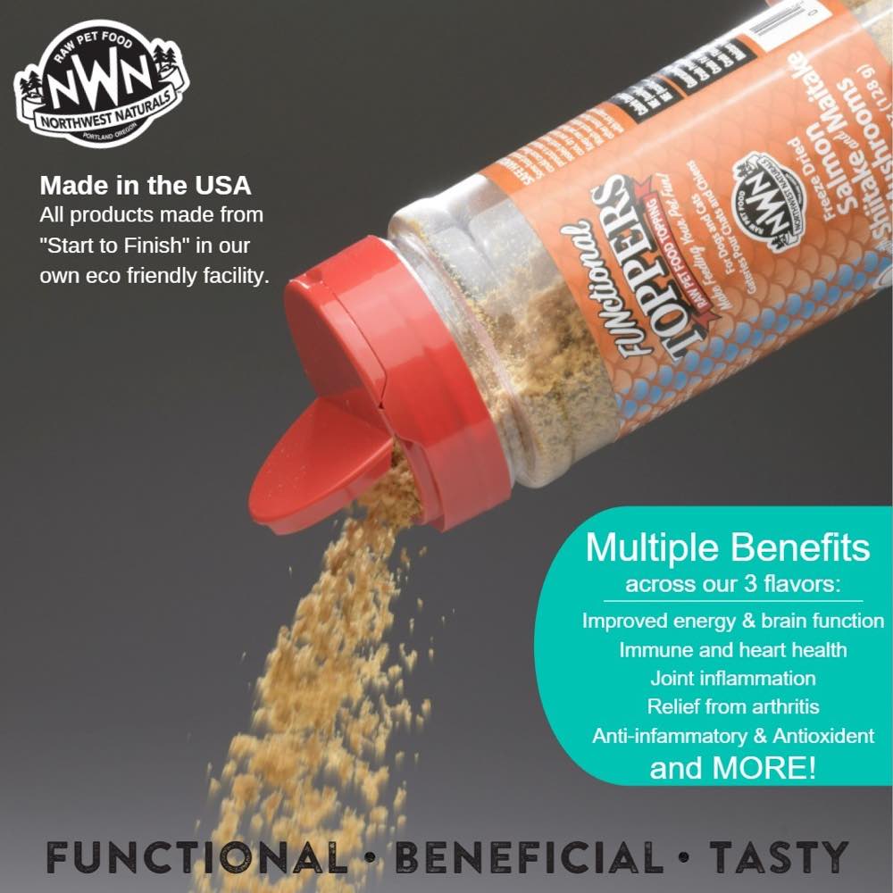 Northwest Naturals Chicken Breast With New Zealand Green Mussels Freeze-Dried Functional Toppers For Cats & Dogs 5oz