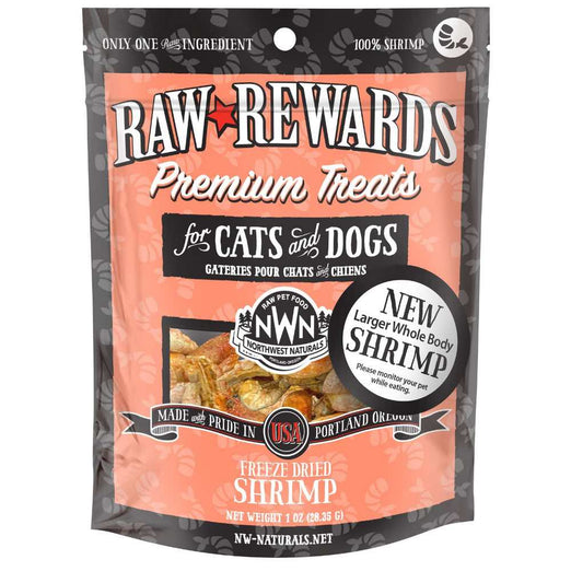 20% OFF: Northwest Naturals Raw Rewards Shrimp Freeze-Dried Dog & Cat Premium Treats 1oz