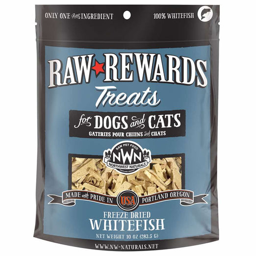 Northwest Naturals Raw Rewards Whitefish Freeze-Dried  Dog & Cat Treats 3oz - Kohepets