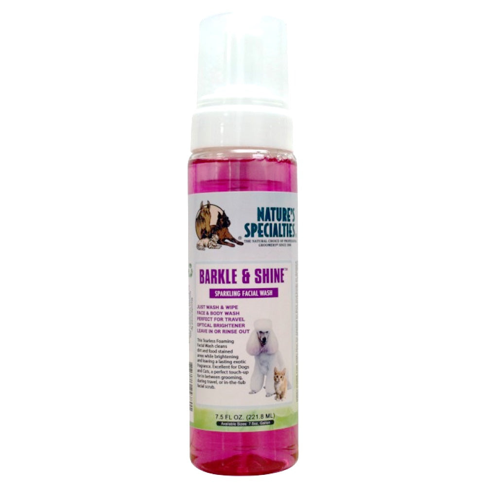 Nature's Specialties Barkle & Shine Foaming Facial Wash For Pets 7.5oz - Kohepets