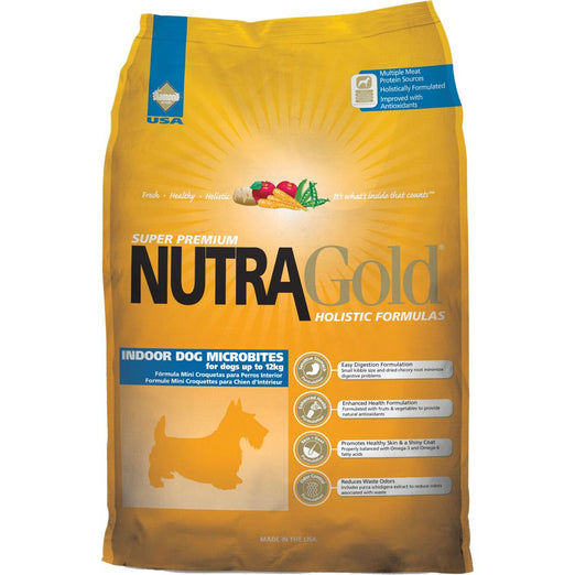 NutraGold Holistic Indoor Adult Microbites Dry Dog Food 3kg Kohepets