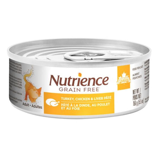 Nutrience Grain Free Turkey, Chicken & Liver Pate Canned Cat Food 156g - Kohepets