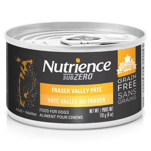 Nutrience Subzero Fraser Valley Pate Grain Free Canned Dog Food 170g - Kohepets