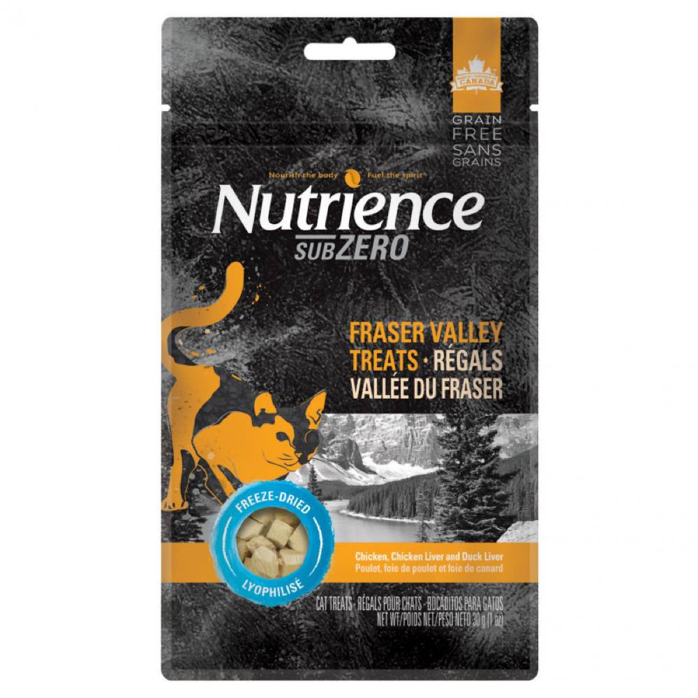 Nutrience Subzero Freeze Dried Fraser Valley Cat Treats 30g - Kohepets