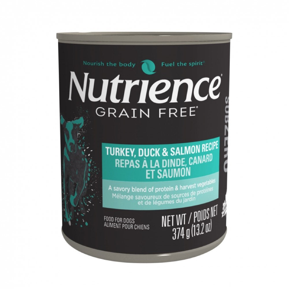 Nutrience Subzero Turkey Duck & Salmon Grain Free Canned Dog Food 374g - Kohepets