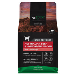 20% OFF: Nutripe Essence Australian Beef & Chicken with Green Tripe Grain-Free Dry Cat Food - Kohepets