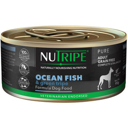 10% OFF: Nutripe Pure Ocean Fish & Green Tripe Canned Dog Food 95g - Kohepets